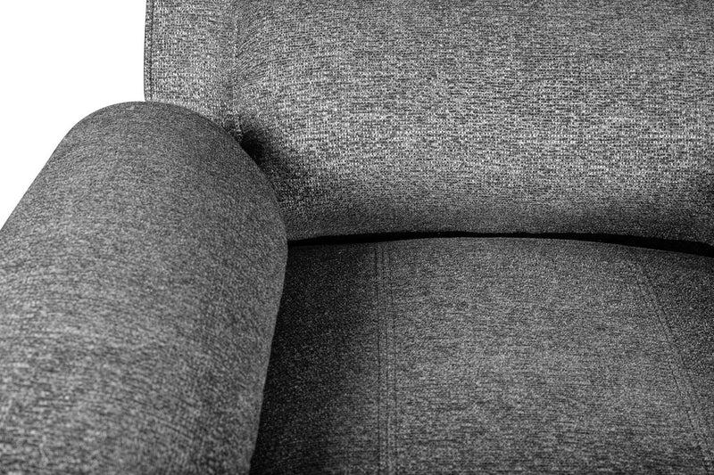 Chandler 37\" Chenille Fabric Power Reclining Chair - Grey 