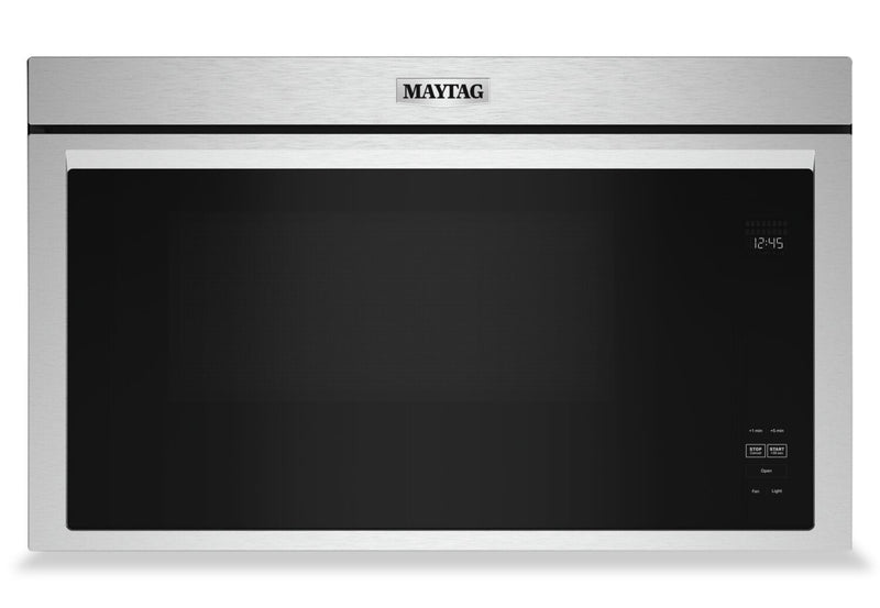 Maytag 1.1 Cu. Ft. Flush Over-the-Range Microwave with 900 Watts Cooking - Fingerprint Resistant Sta… 