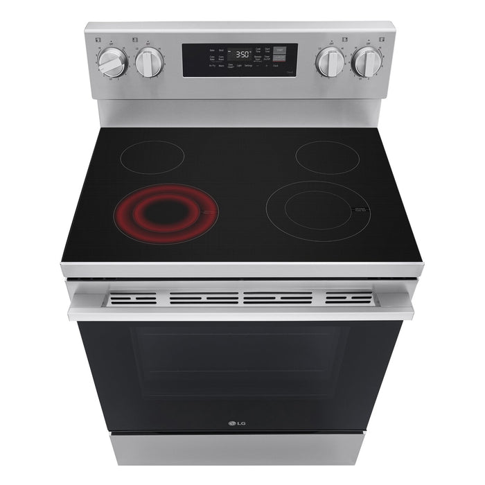 LG 30\" 6.3 Cu Ft. Smart Electric Range with Probake Convection® and EasyClean® - LREN6321YE 