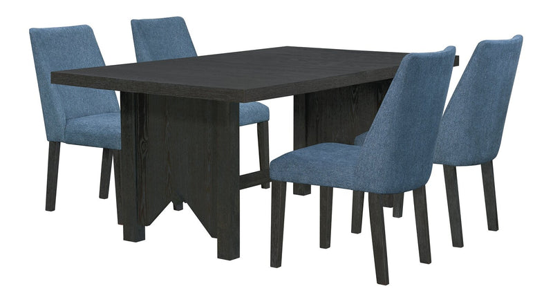 Emery Upholstered Dining Chair - Blue