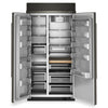 Kitchenaid 42\" 25.5 Cu. Ft. Built-In Side-by-Side Refrigerator – Black Ore - KBSN742SBE