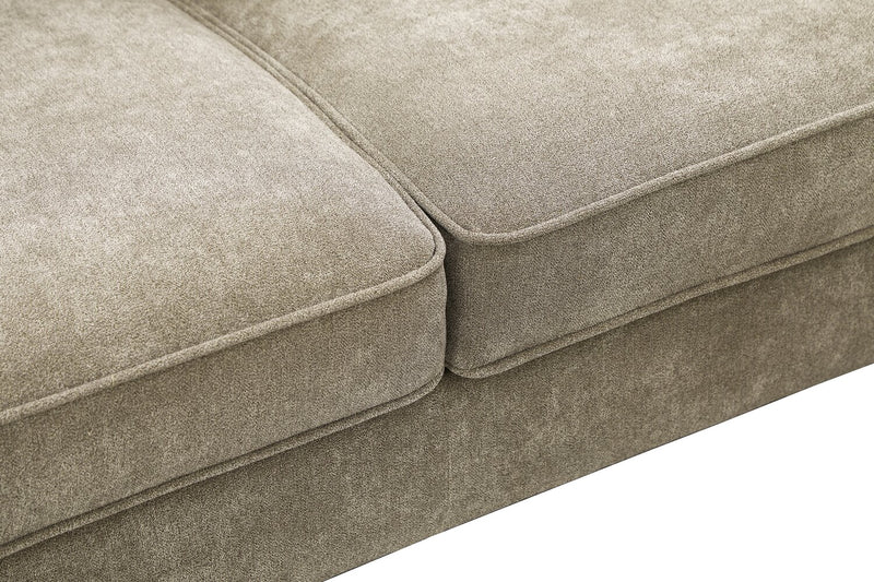 Kira 3-Piece V-Shape Fabric Sectional – Grey 