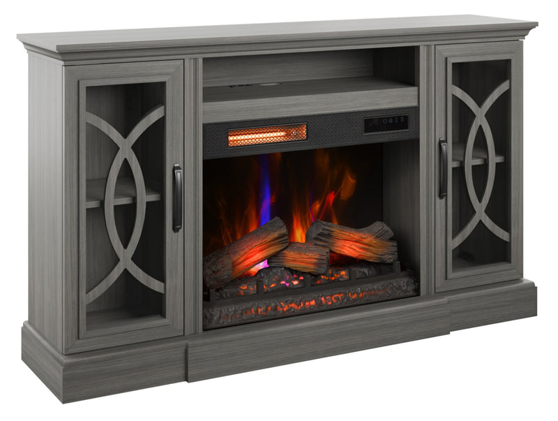 Brooke 62\" Contemporary Electric Fireplace TV Stand with Storage & Cable Management for TVs up to 70