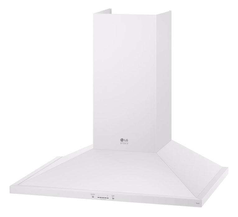 LG Studio 30\" 600 CFM Smart Chimney Range Hood - Essence White - LSHD3080N