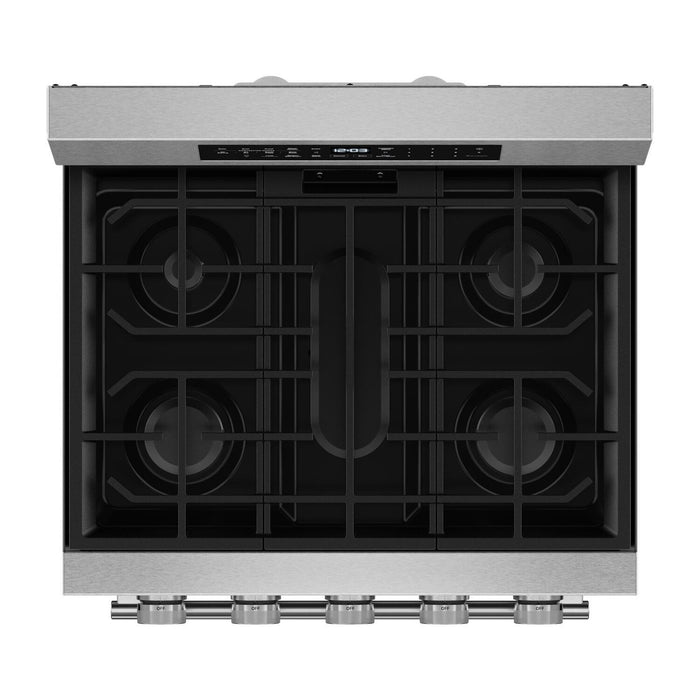 KitchenAid 30\" 5.0 Cu. Ft. Smart Gas Range with Convection Modes - Stainless Steel - KFGS530SPS