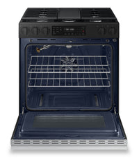 Samsung 6 Cu. Ft. Smart Gas Slide In Range with Air Fry and Fan Convection - Stainless Steel - NSG6D…