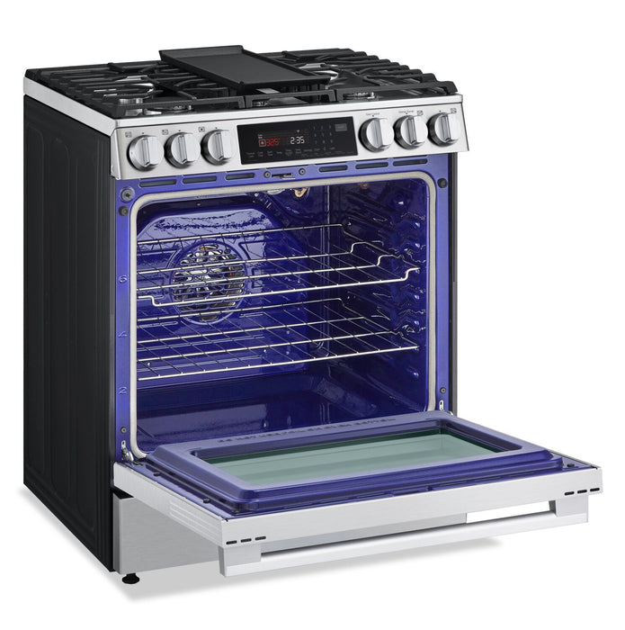 LG 6.3 Cu Ft. Smart Gas Slide-In Range with Air Fry- Fingerprint Resistant Stainless Steel - LSGL6335X