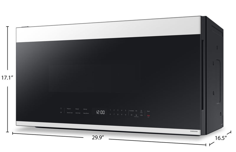 Samsung Bespoke 2.1 Cu. Ft. Over-the-Range Microwave with SmartThings Cooking - ME21DB650012AC 