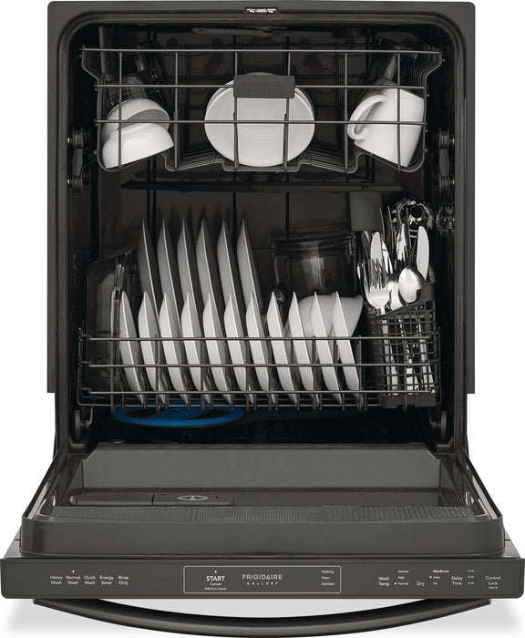 Frigidaire Gallery 24\" 52 dBA Built-In Top-Control Dishwasher - Smudge-Proof™ Black Stainless Steel … 