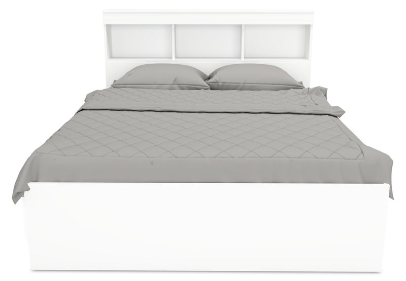 Riley 6-Piece Full Mates Bed with Headboard Bedroom Set – White