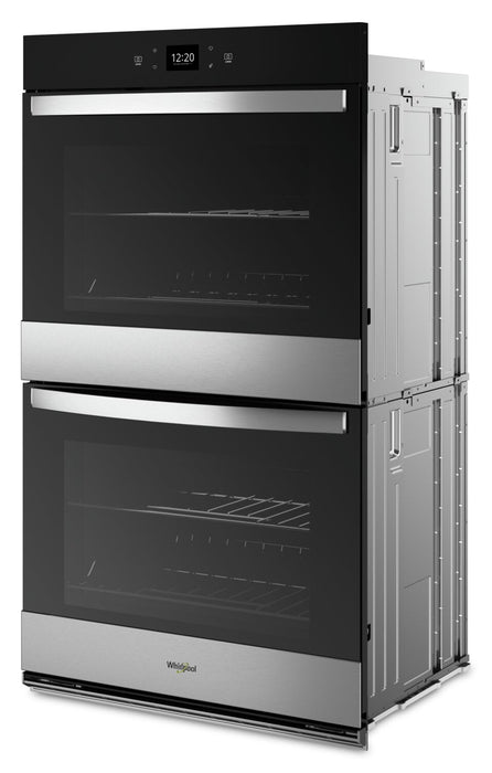 Whirlpool 30\" 10 Cu. Ft. Electric Double Wall Oven with Air Fry - Fingerprint Resistant Stainless St… 