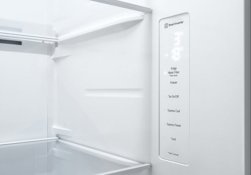 LG 36\" 23 Cu. Ft. Counter-Depth Side-by-Side Refrigerator with Ice and Water Dispenser - LS23C4230V