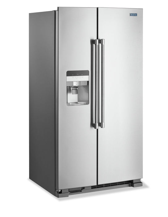 Maytag 36\" 25 Cu. Ft. Side-by-Side Refrigerator - Fingerprint Resistant Stainless Steel - MSS25C4MGZ 