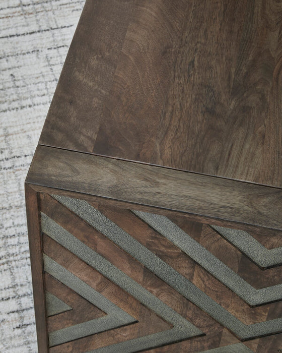 Madden 24” Modern End Table - Brown