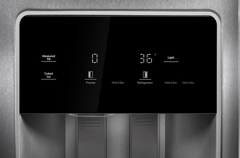 Whirlpool 36\" 21 Cu. Ft. Side-by-Side Refrigerator - Black Stainless - WRSC5536RV