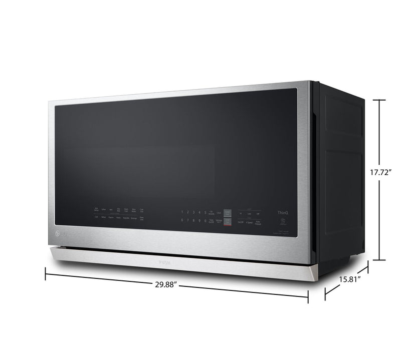 LG 2.1 Cu. Ft. Over-the-Range Microwave with ExtendaVent™ and Sensor Cooking - Smudge Proof Stainles… 