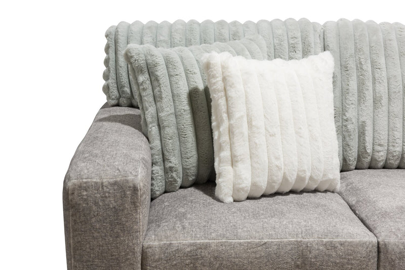Koda 2-Piece Chenille Right-Facing Sectional - Plush Paloma