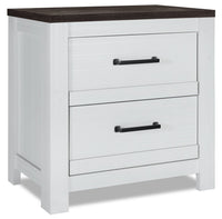 Zoey Bedside 2-Drawer Nightstand, 24.4