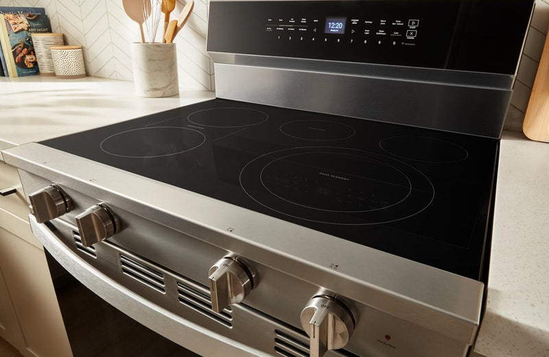 Whirlpool 30\" 5.3 Cu. Ft. Electric Range with No Preheat Air Fry - Stainless Steel - YWFES7030SZ