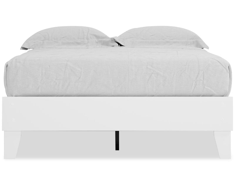 Wolf Platform Bed, White - Full Size 