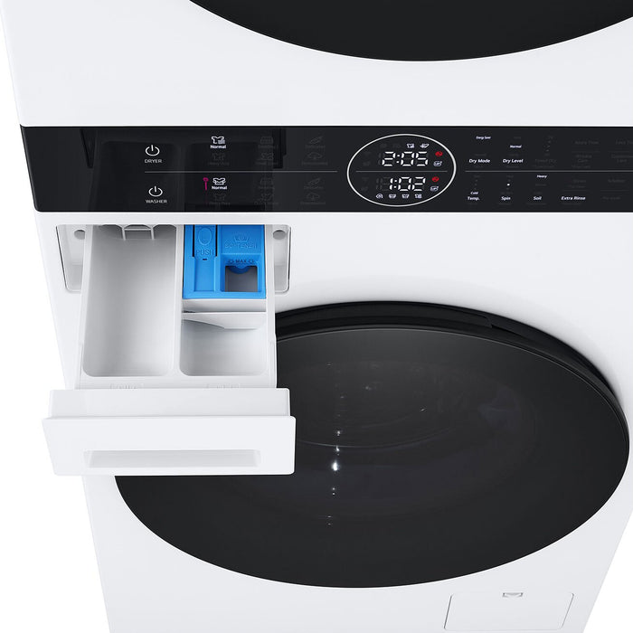 LG WashTower™ with 2.4 Cu. Ft. Washer and 4.2 Cu. Ft. Ventless HeatPump™ Dryer - WKHC152HWA