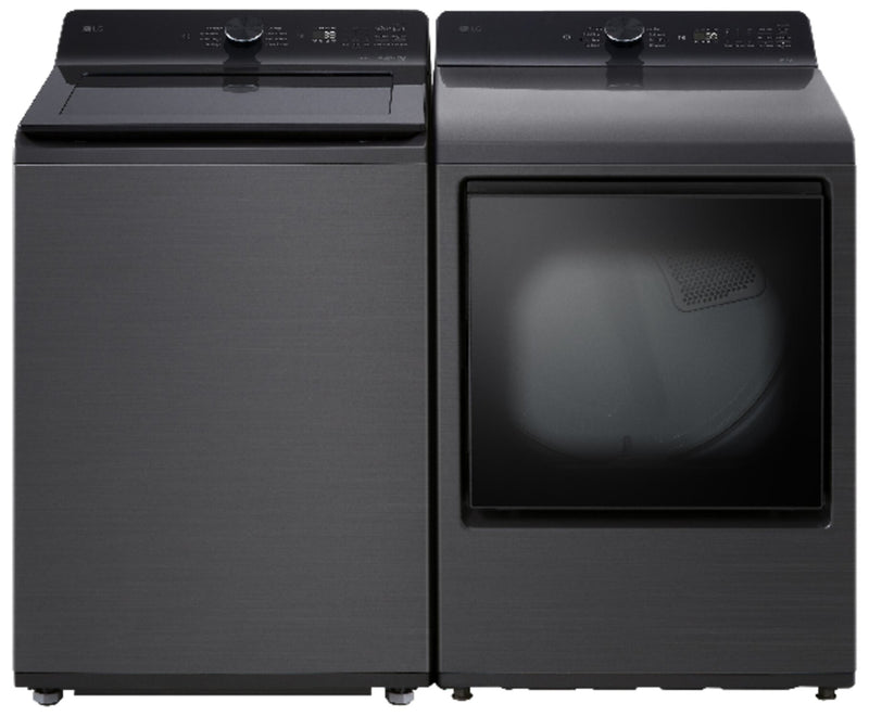 LG 5.8 Cu. Ft. Smart Top-Load Washer with EasyUnload™ and 7.3 Cu. Ft. Electric Dryer with AI Sensing