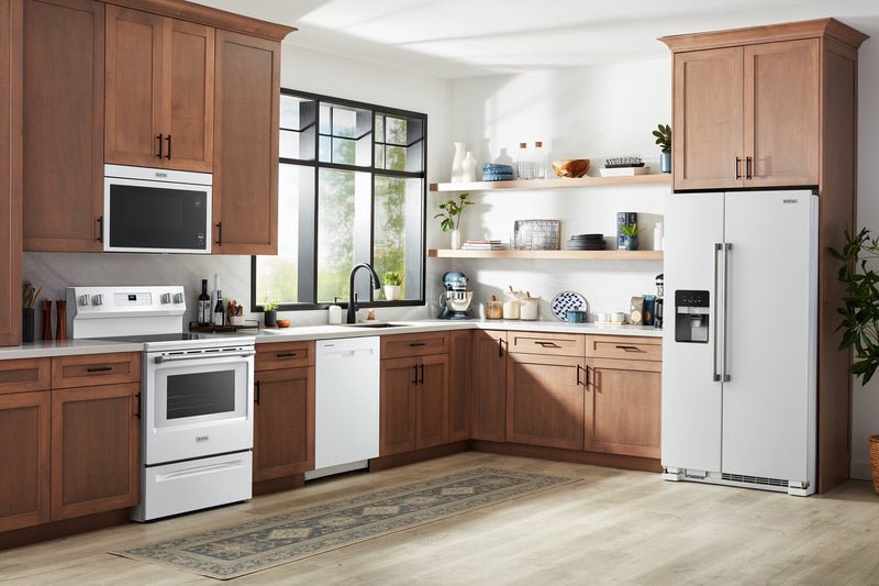 Maytag 30\" 5.3 Cu. Ft. Electric Range with No Preheat Air Fry - White - YMFES6030RW