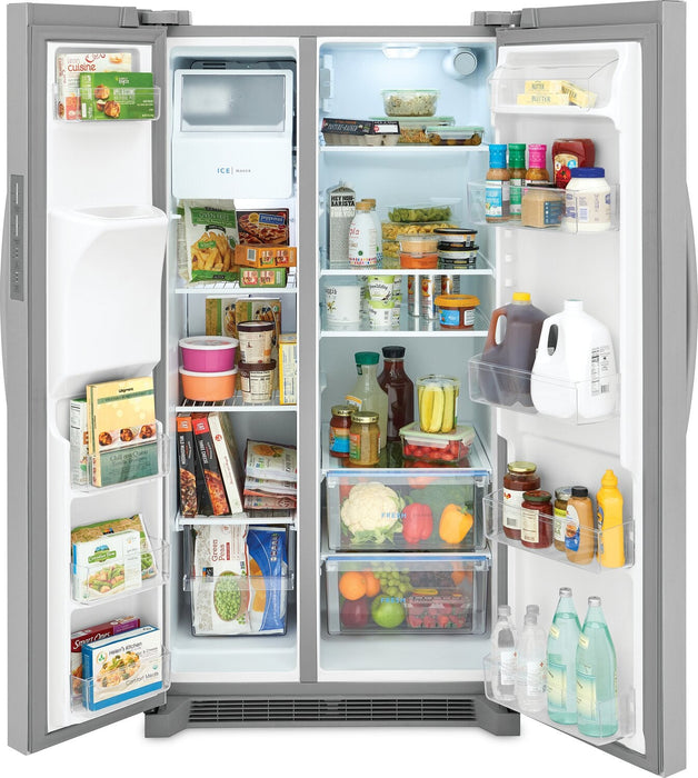 Frigidaire 36\" 25.6 Cu. Ft. Standard-Depth Side-by-Side Refrigerator - Stainless Steel - FRSS2623A… 