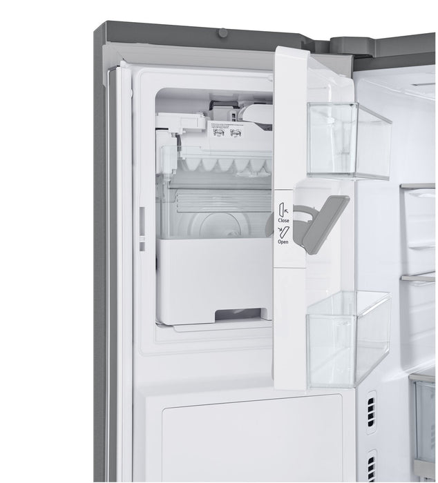 LG 36\" 26 Cu. Ft. French-Door Counter-Depth MAX™ Refrigerator - Smudge Proof Stainless Steel - LRYKC… 