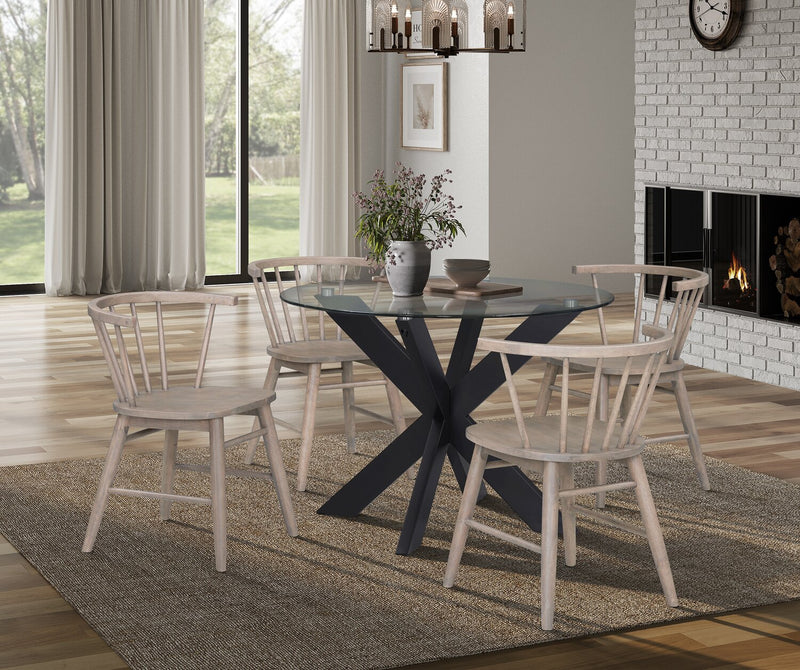 Remi Spindle Dining Chair - Brown