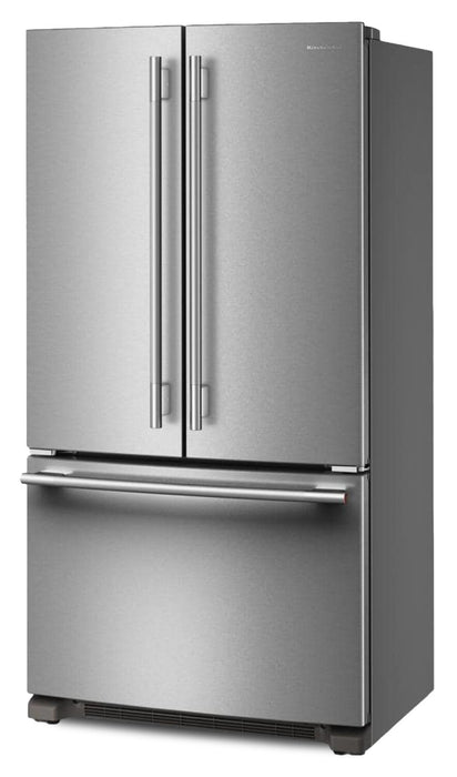KitchenAid 36\" 20 Cu. Ft. Counter-Depth French Door Refrigerator - PrintShield Stainless - KRFC136SPS