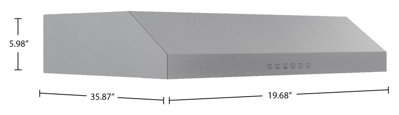 Broan GLA3 Series 36\" Under-Cabinet Range Hood - Stainless Steel - GLA3364SS