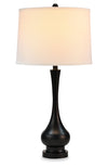 Maria 29.5\" Black Metal Table Lamp