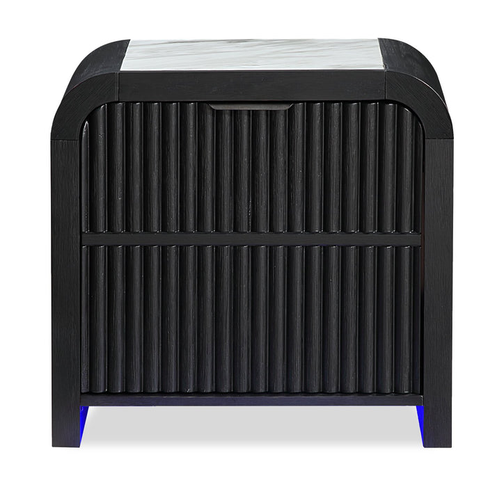 Kaleo Nightstand with Speaker, Built-in Cooler and LED Light