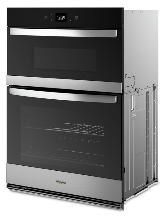 Whirlpool 30\" 6.4 Cu. Ft. Electric Combination Wall Oven with Air Fry - Fingerprint Resistant Stainl… 
