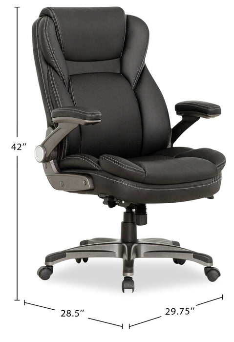 Sealy® Ferdi 29.75” Adjustable Office Chair - Black
