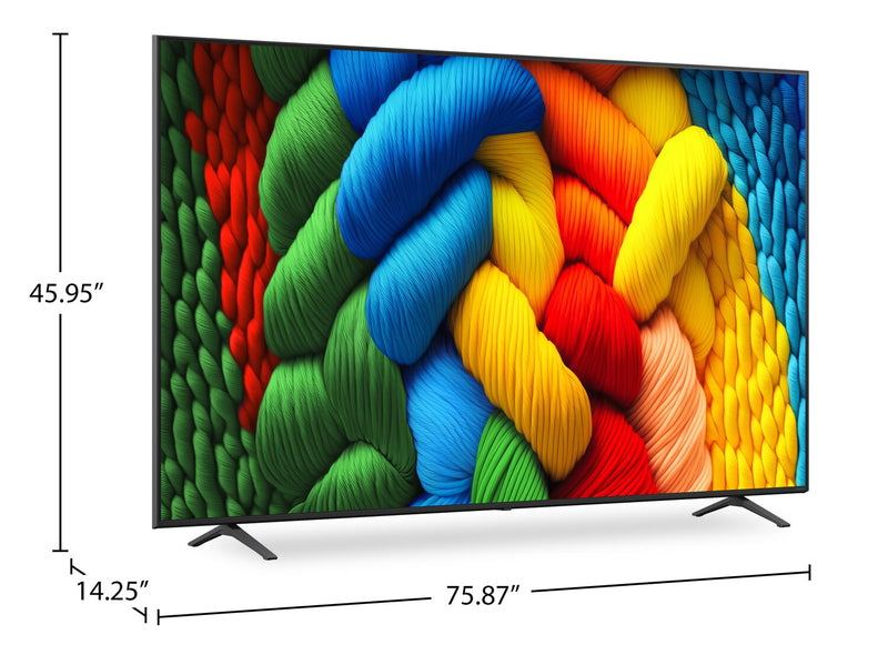 LG 86\" NanoCell AI NANO80 4K Smart TV (86NANO80AUA.ACC)