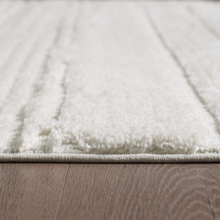 Riley Cream Abstract Area Rug - 5'7\" x 7'3\"
