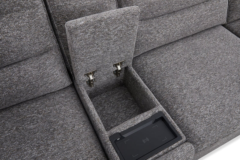 Prestige 7-Piece Right-Facing Power Reclining and Sliding Sectional – Light Grey