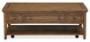  Hanson 50” Traditional Pine Coffee Table with Storage and Casters - Toasted Nutmeg