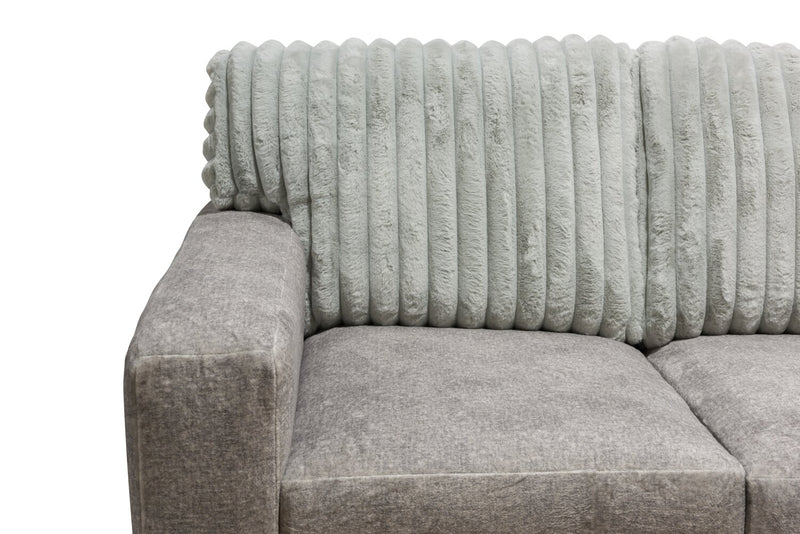 Koda 2-Piece Chenille Right-Facing Sectional - Plush Paloma