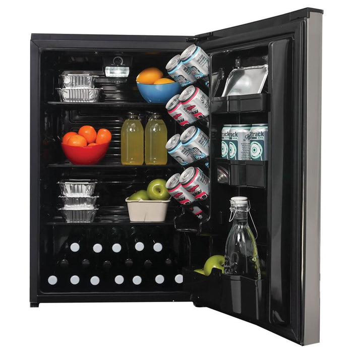 Danby 20.62\" 4.4 Cu. Ft. Single-Door Mini Fridge – Stainless Steel - DAR044A9SLDB