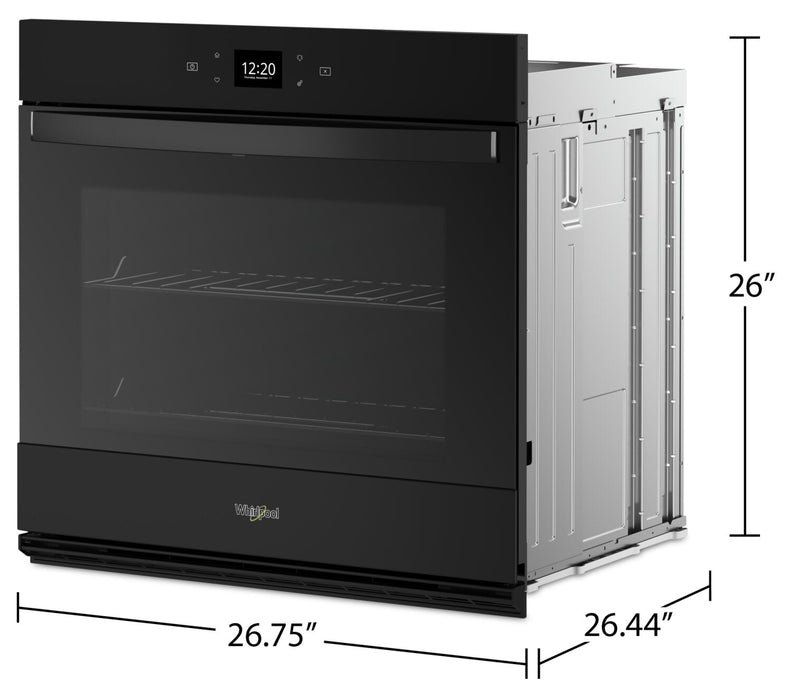 Whirlpool 27\" 4.3 Cu. Ft. Electric Single Wall Oven with Air Fry - Black - WOES5027LB 
