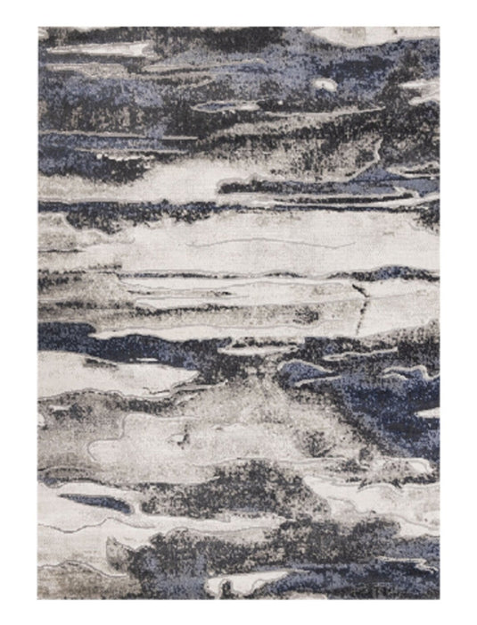 Linnie Blue Grey Area Rug - 5'3\" x 7'7\"