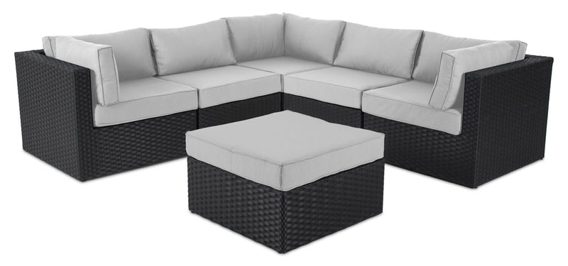 Barbados Armless Patio Chair – Grey