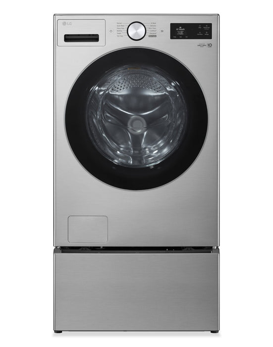 LG 5.2 Cu. Ft. Smart Front-Load High-Efficiency Steam Washer - Graphite Steel - WM5800HVA