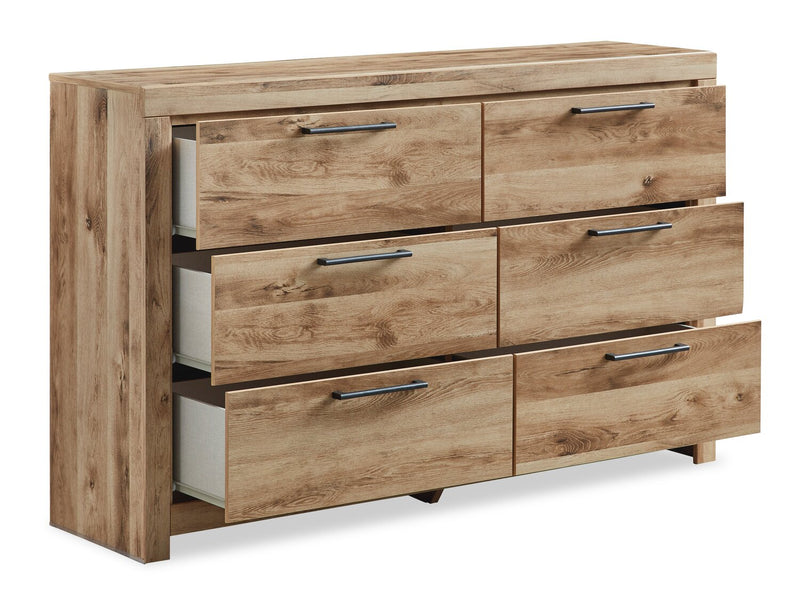 Derekson Bedroom 6-Drawer Dresser, 58.7\"W x 36.4\"H - Natural 
