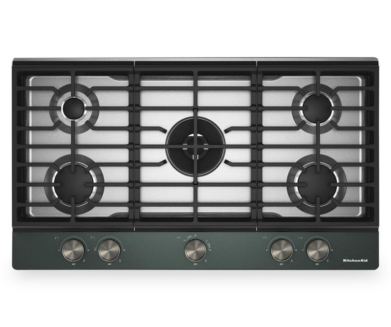 KitchenAid Gas-on-Metal Cooktop with Integrated Wok Grate – Juniper - KCGK736SJP