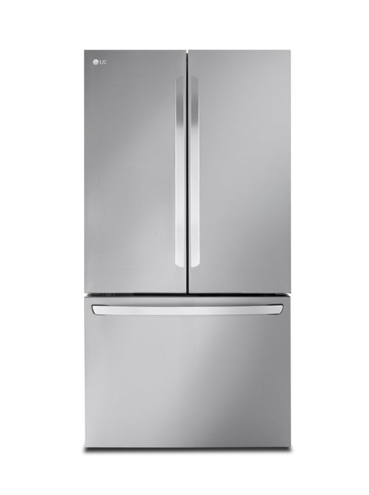 LG 36\" 27 Cu. Ft. French-Door Counter-Depth MAX™ Refrigerator - Smudge Proof Stainless Steel - LRFLC… 