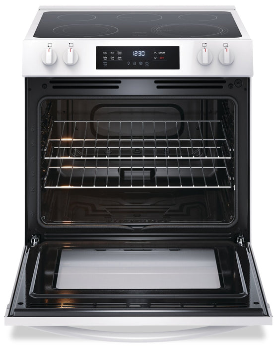 Frigidaire 5.3 Cu. Ft. Electric Range With EvenTemp™ Element and Five-Element Cooktop - White - FCFE… 